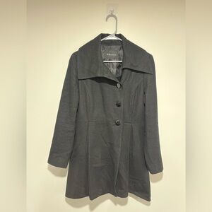 Nine West Charcoal Wool Coat